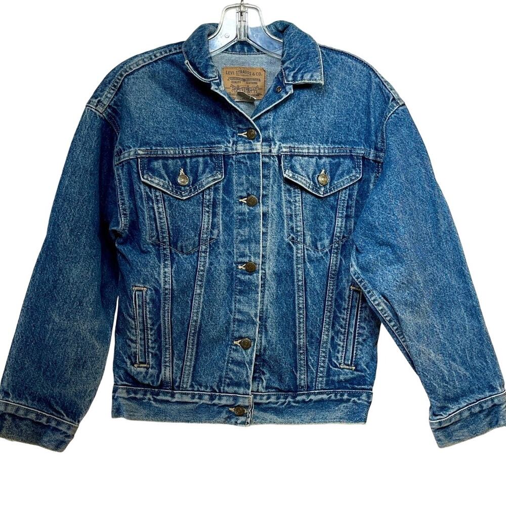 Levi’s Trucker Denim Jean Jacket 511 Women’s SM-MED 37405-1118 USA Stonewash